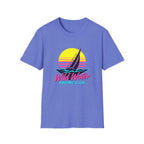 Sailboat Sunset T-Shirt — "Wild Water Racing Club" Retro Nautical Tee