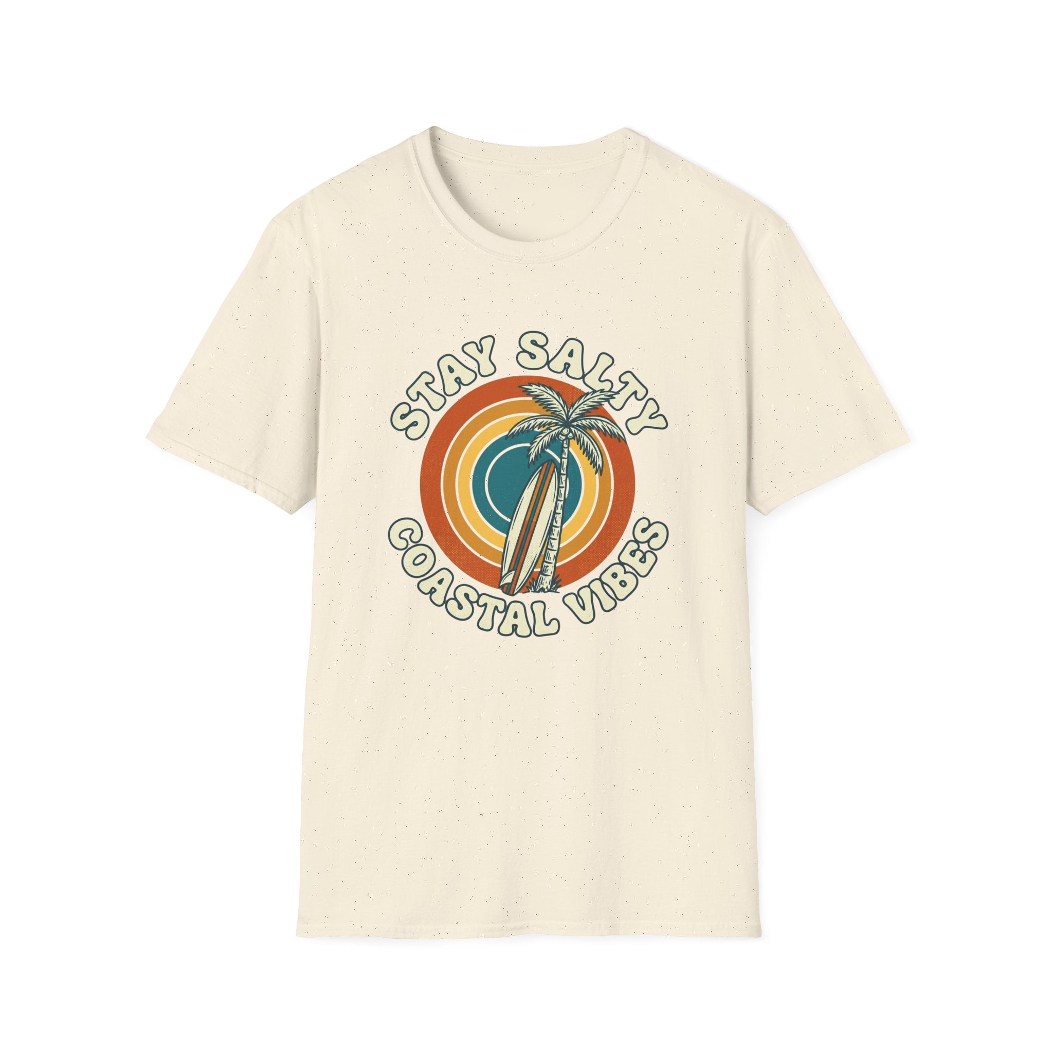 Stay Salty Coastal Vibes T-Shirt — Retro Palm Beach Graphic Tee
