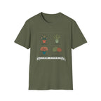 Plant Lover T-Shirt — Botanical Pots Design (Succulent & Cactus)