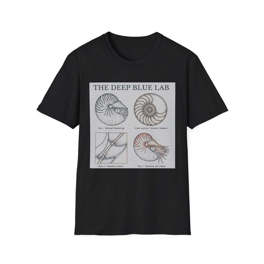 Nautilus Anatomy T-Shirt – The Deep Blue Lab Vintage Sea Life Tee