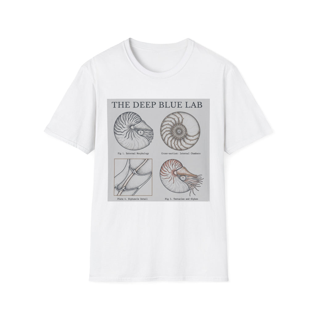 Nautilus Anatomy T-Shirt – The Deep Blue Lab Vintage Sea Life Tee