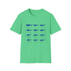 Shark Species Chart T-Shirt – Illustrated Blue Sharks Tee
