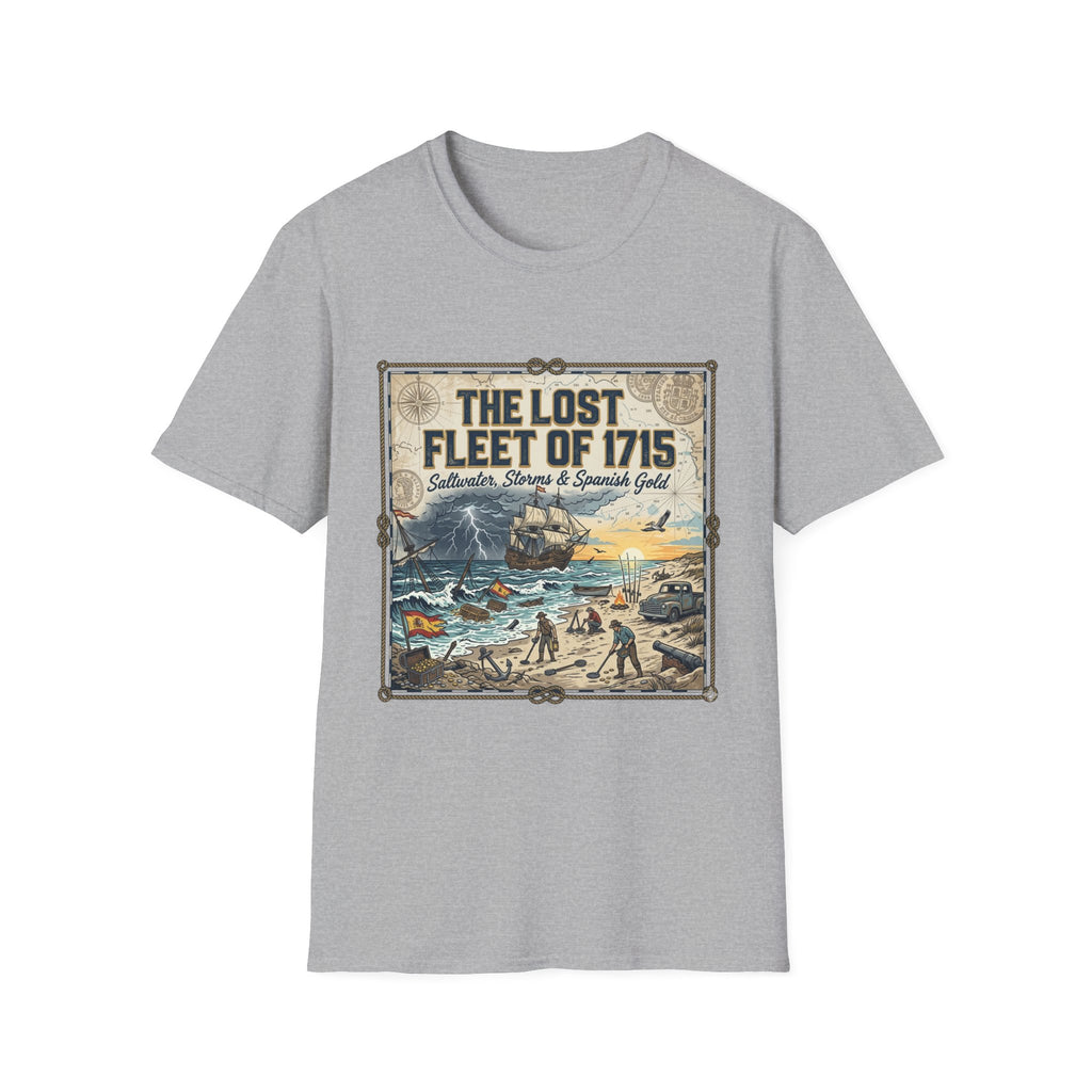The Lost Fleet of 1715 T-Shirt — Vintage Salvage, Storms & Spanish Gold Graphic Tee
