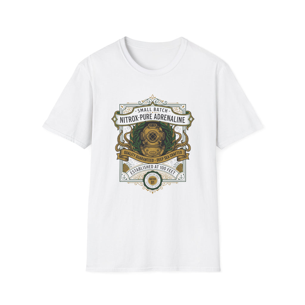 Nitrox Pure Adrenaline Graphic T-Shirt — Vintage Diving Emblem Tee