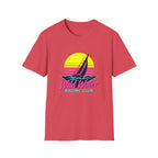 Sailboat Sunset T-Shirt — "Wild Water Racing Club" Retro Nautical Tee