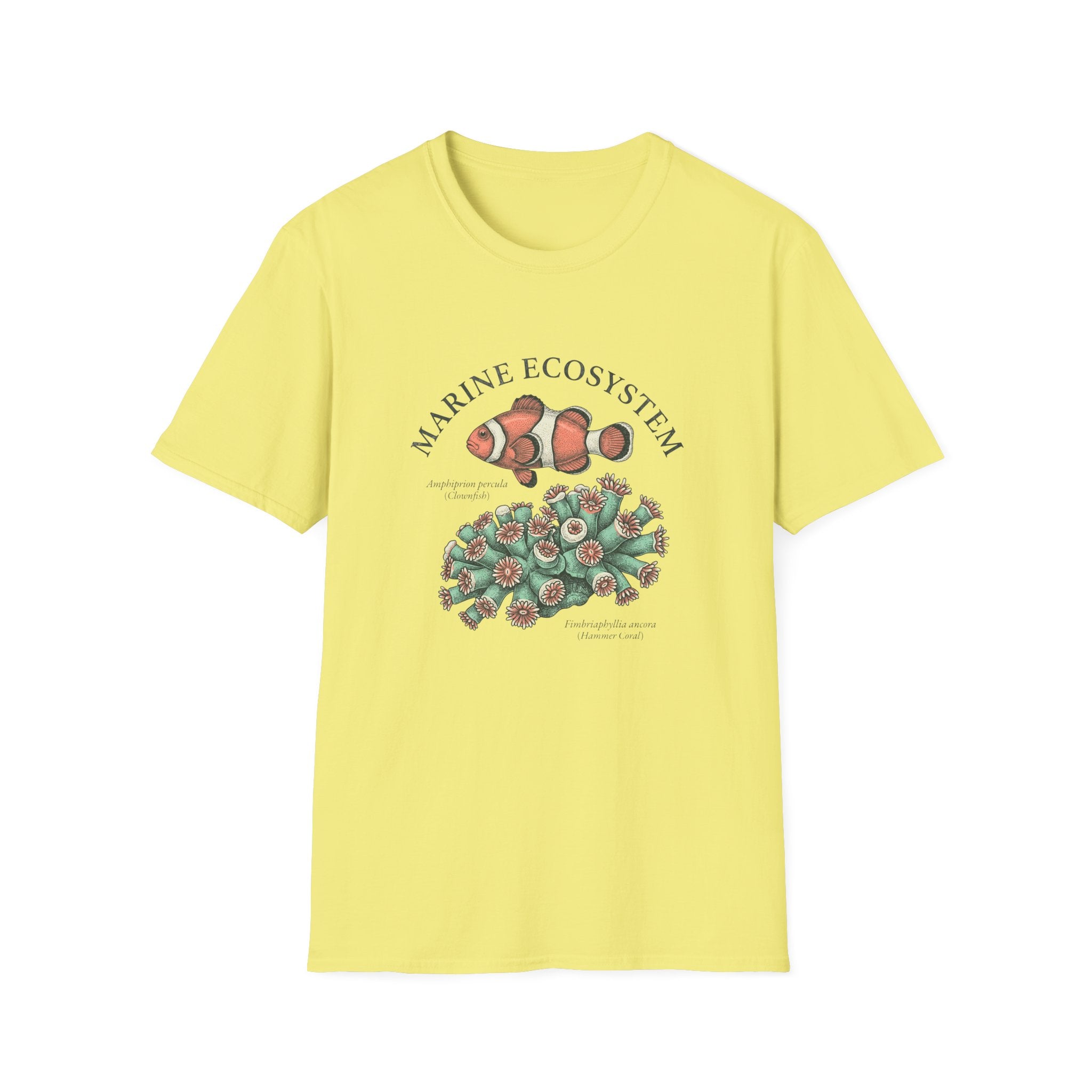 Marine Ecosystem Clownfish & Coral T-Shirt