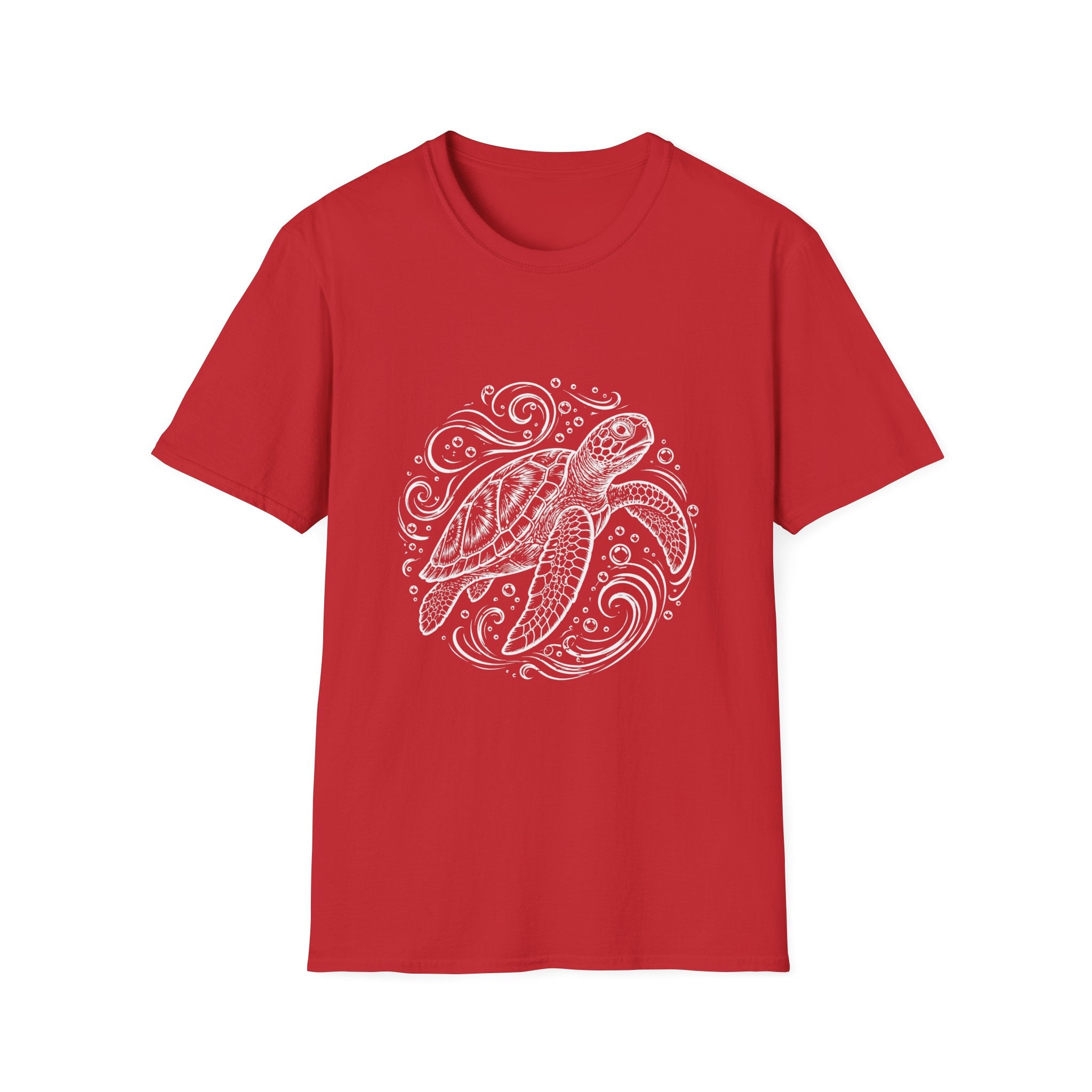 Sea Turtle Mandala T-Shirt – Hand-Drawn Ocean Art Tee