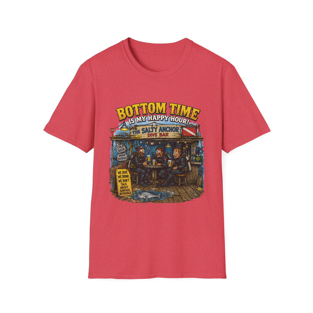 Bottom Time Is My Happy Hour T-Shirt — Salty Anchor Dive Bar Graphic Tee