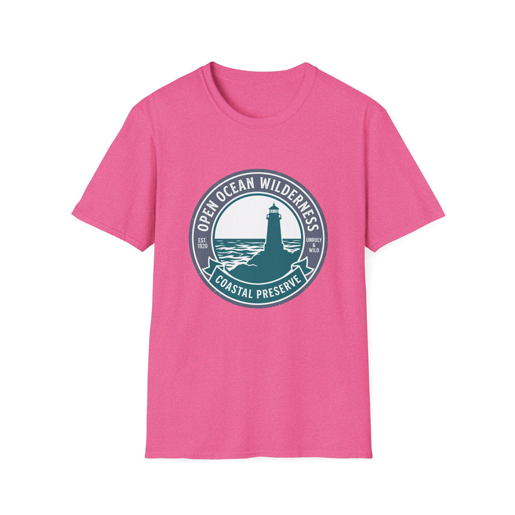 Coastal Preserve Lighthouse T-Shirt — Open Ocean Wilderness Graphic Tee