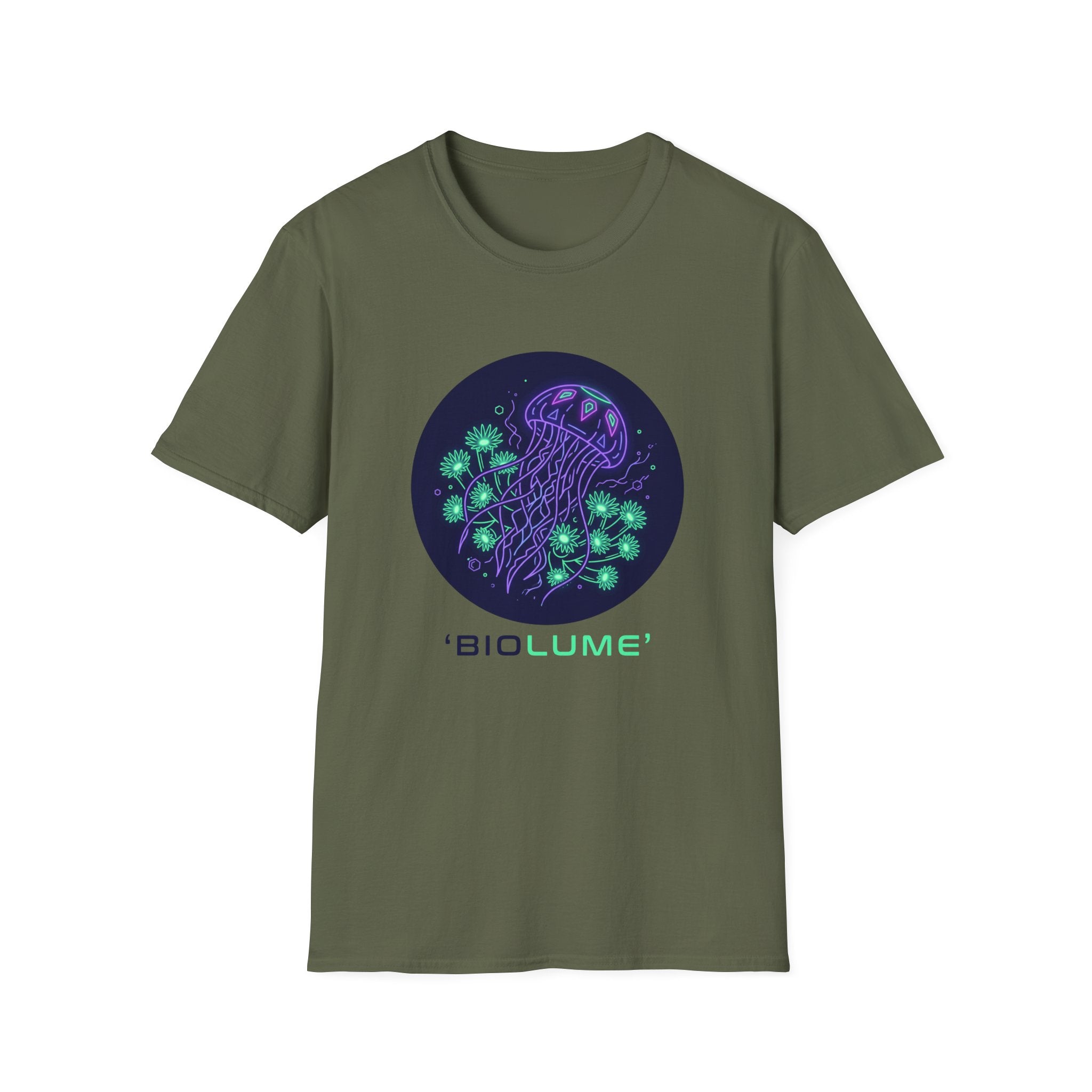 Biolume Jellyfish T-Shirt — Glowing Deep Sea Graphic Tee