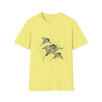Tribal Manta Ray T-Shirt — Ocean Wave Nautical Art Tee