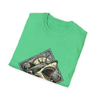 Shark Vintage Crest T-Shirt — "Respect the Current" Nautical Graphic Tee