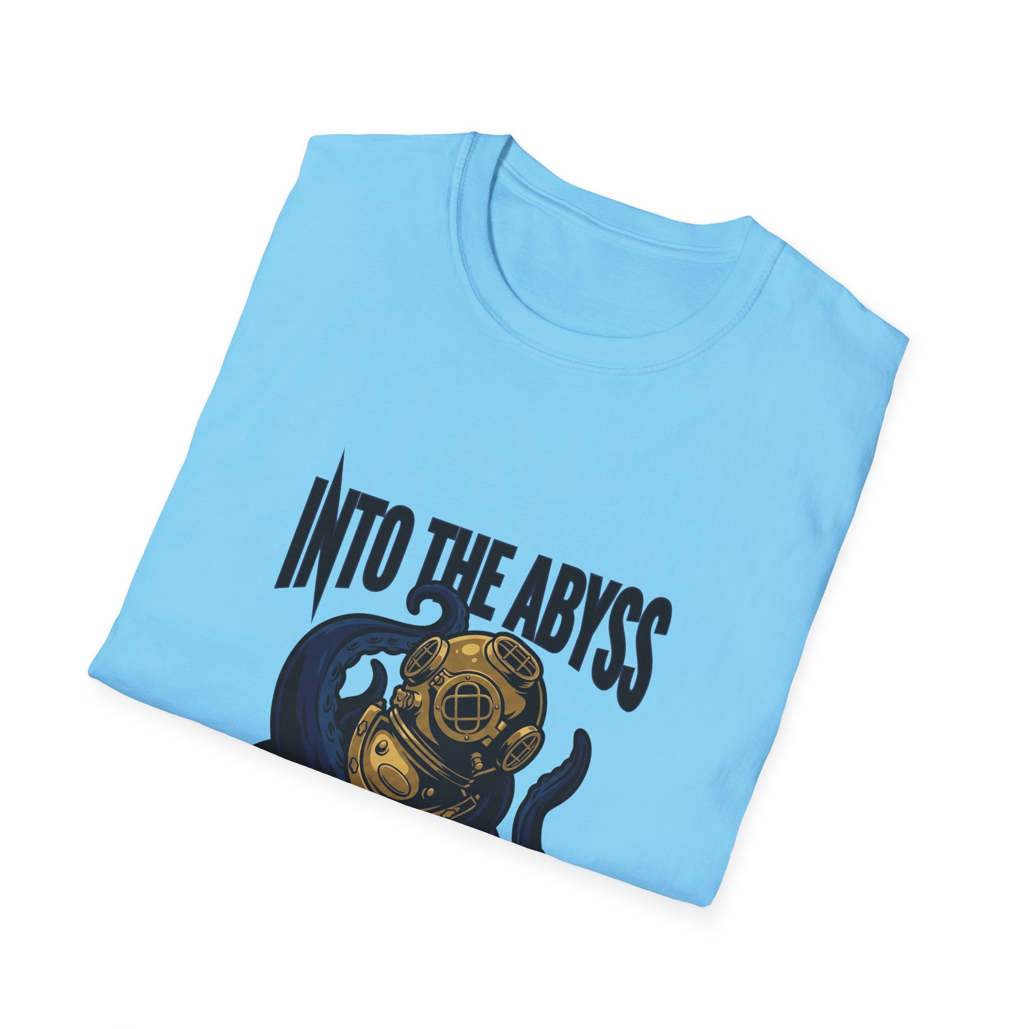 Into the Abyss T-Shirt — Deep Sea Diver & Octopus Graphic Tee
