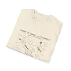 Ocean Current Map T-Shirt — 'Theory of Living with Currents' Nautical Graphic Tee