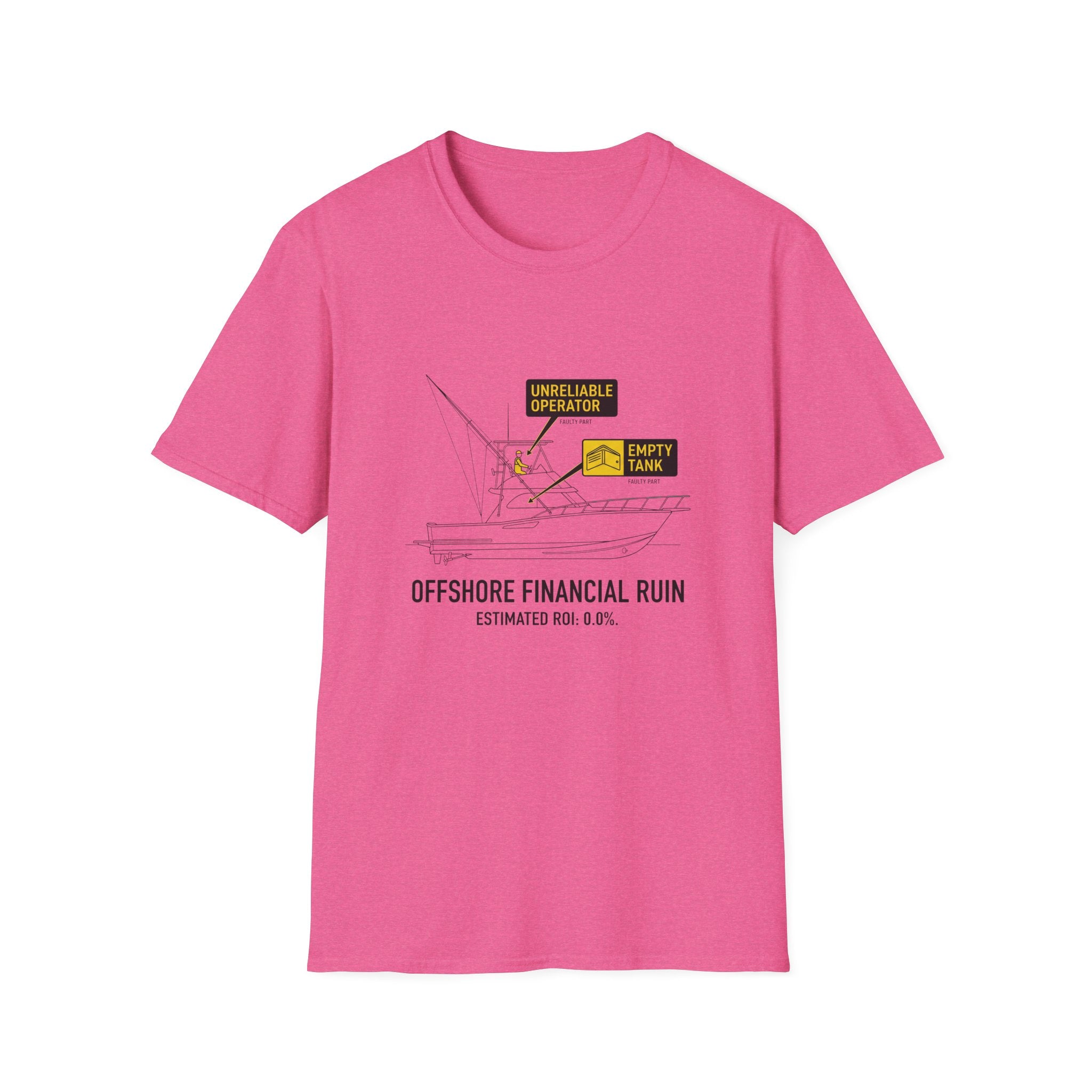 T-Shirt — "Offshore Financial Ruin" Diagram Graphic Tee