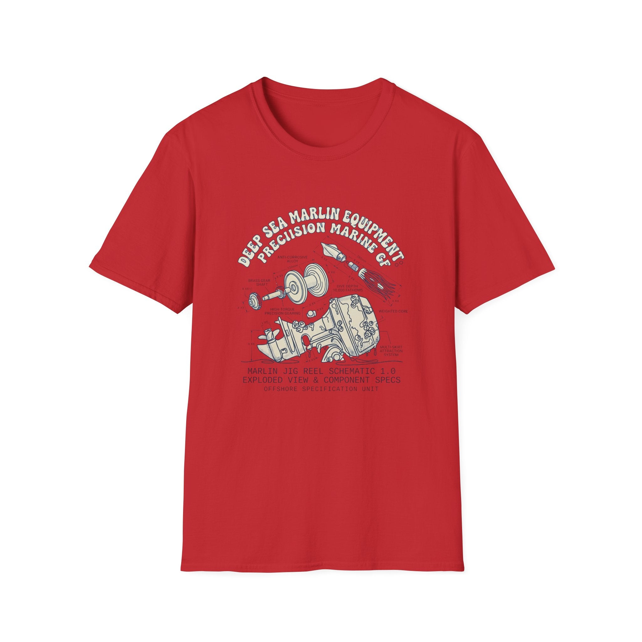 Vintage Space Capsule Diagram T-Shirt — Apollo Rocket Science Illustration Tee