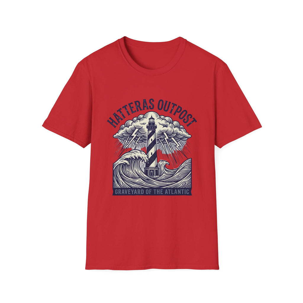 Hatteras Outpost Lighthouse T‑Shirt — Graveyard of the Atlantic Nautical Tee