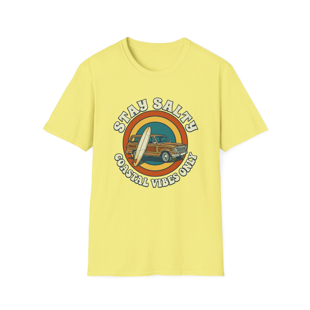Stay Salty Surf Truck T-Shirt — Coastal Vibes Only Vintage Tee