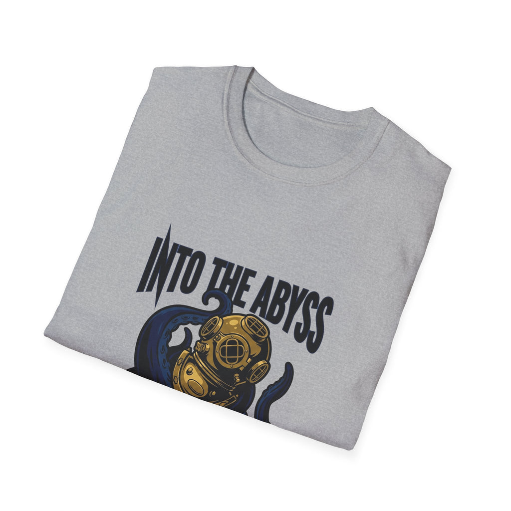 Into the Abyss T-Shirt — Deep Sea Diver & Octopus Graphic Tee