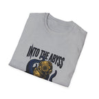 Into the Abyss T-Shirt — Deep Sea Diver & Octopus Graphic Tee