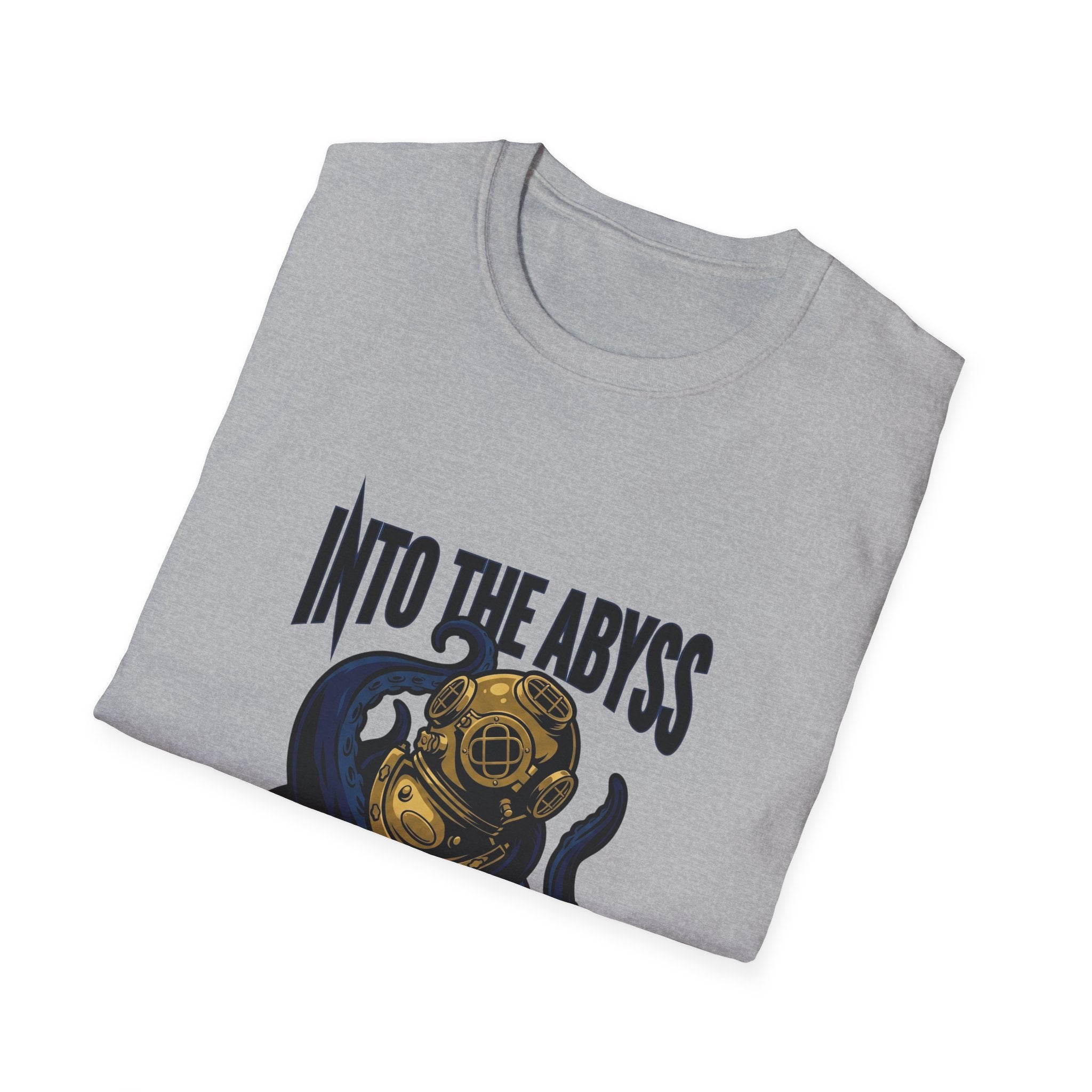 Into the Abyss T-Shirt — Deep Sea Diver & Octopus Graphic Tee