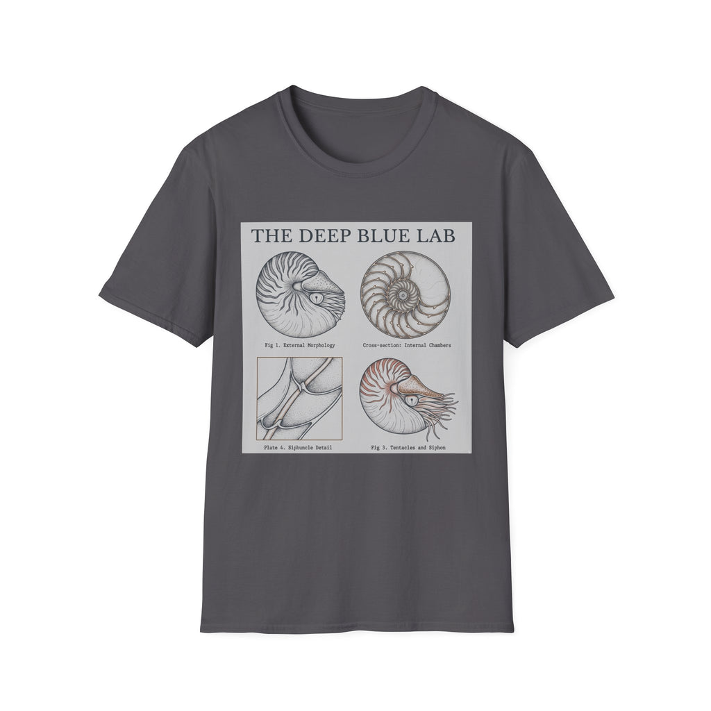 Nautilus Anatomy T-Shirt – The Deep Blue Lab Vintage Sea Life Tee