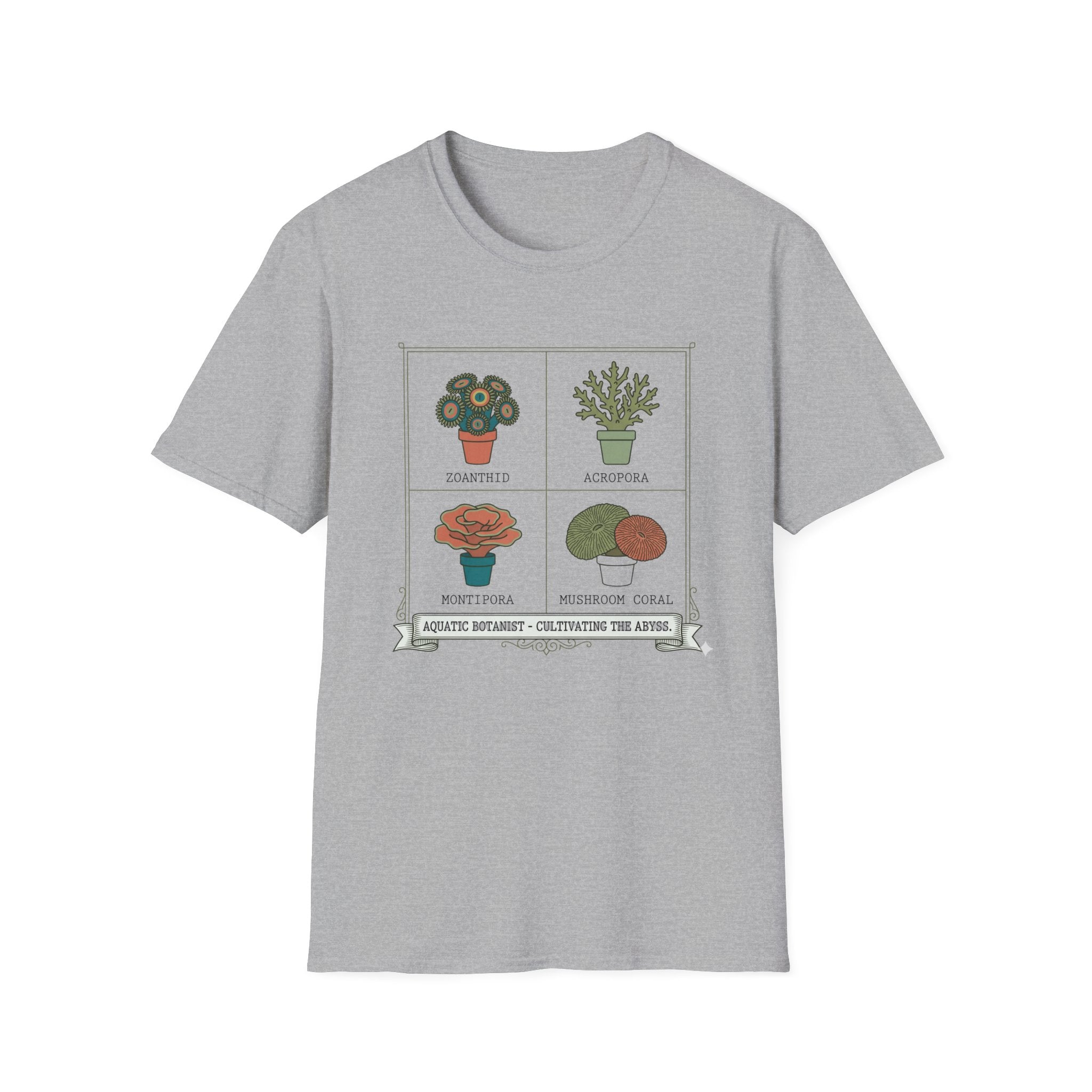 Plant Lover T-Shirt — Botanical Pots Design (Succulent & Cactus)