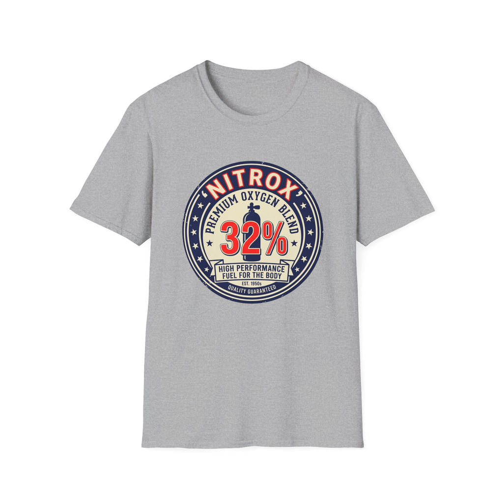 Nitrox 32% Dive T-Shirt — Premium Scuba Diving Oxygen Blend Tee