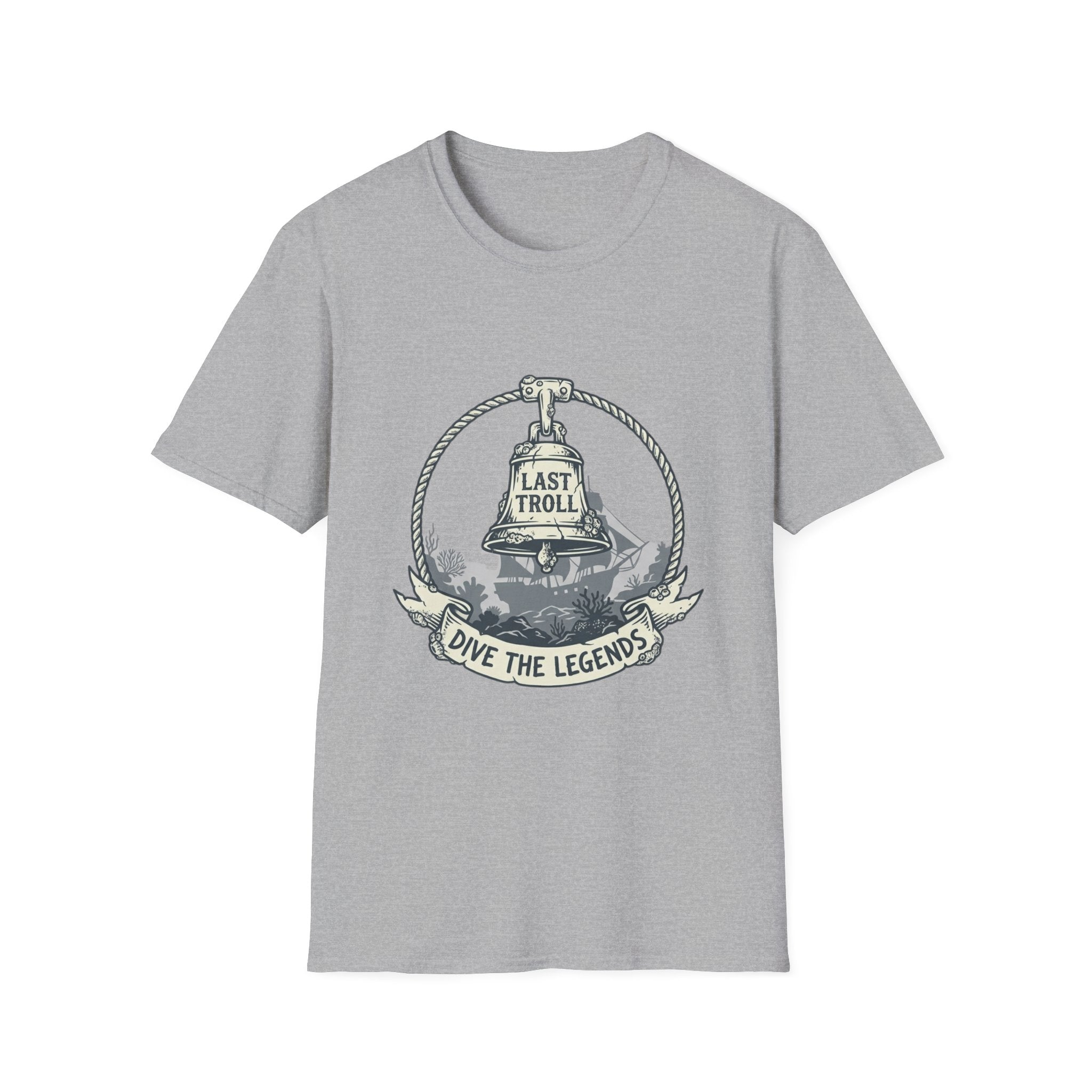 T-Shirt — 'Last Troll' Nautical Dive Badge Tee (Dive the Legends)