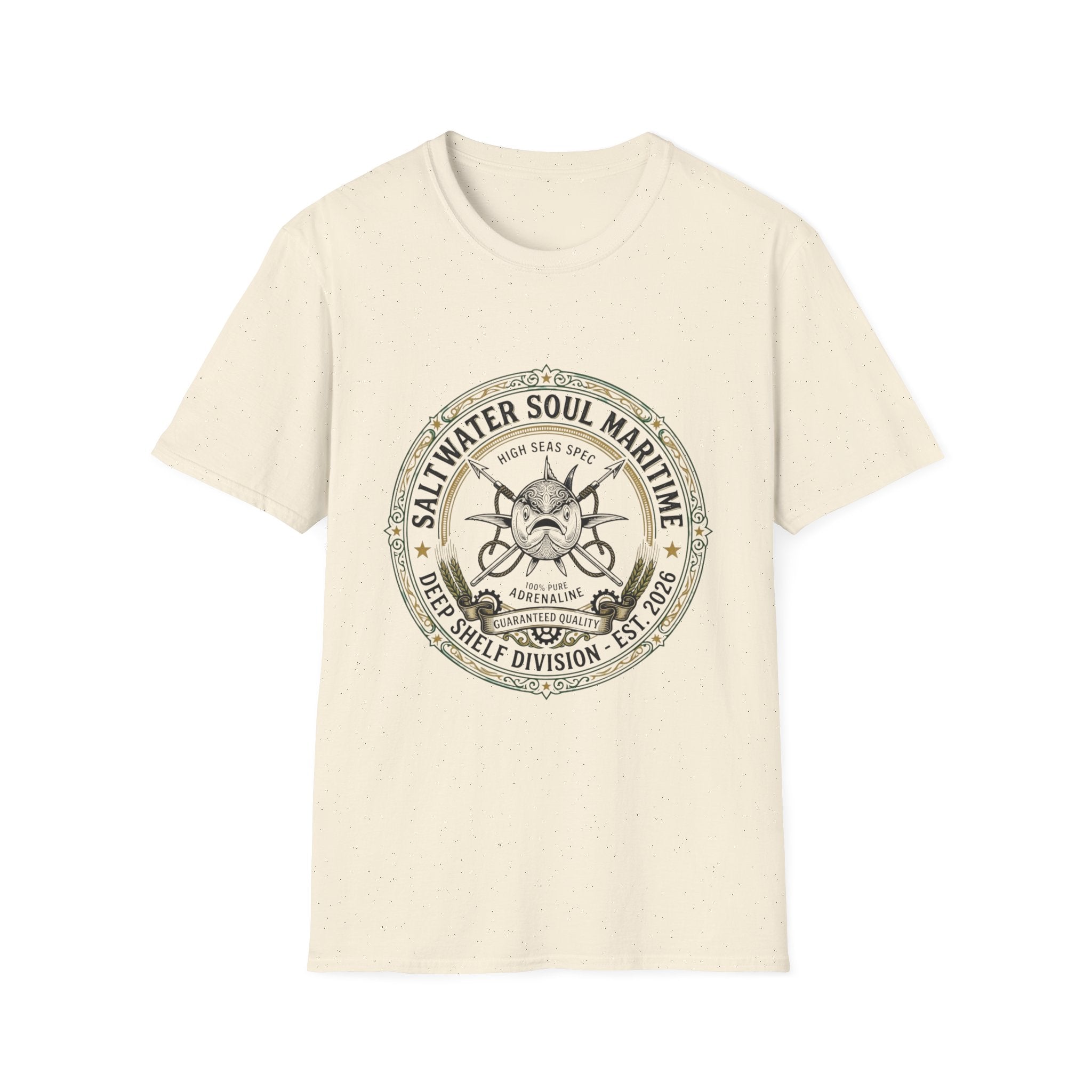 Saltwater Soul Maritime T-Shirt — Vintage Nautical Anchor Graphic