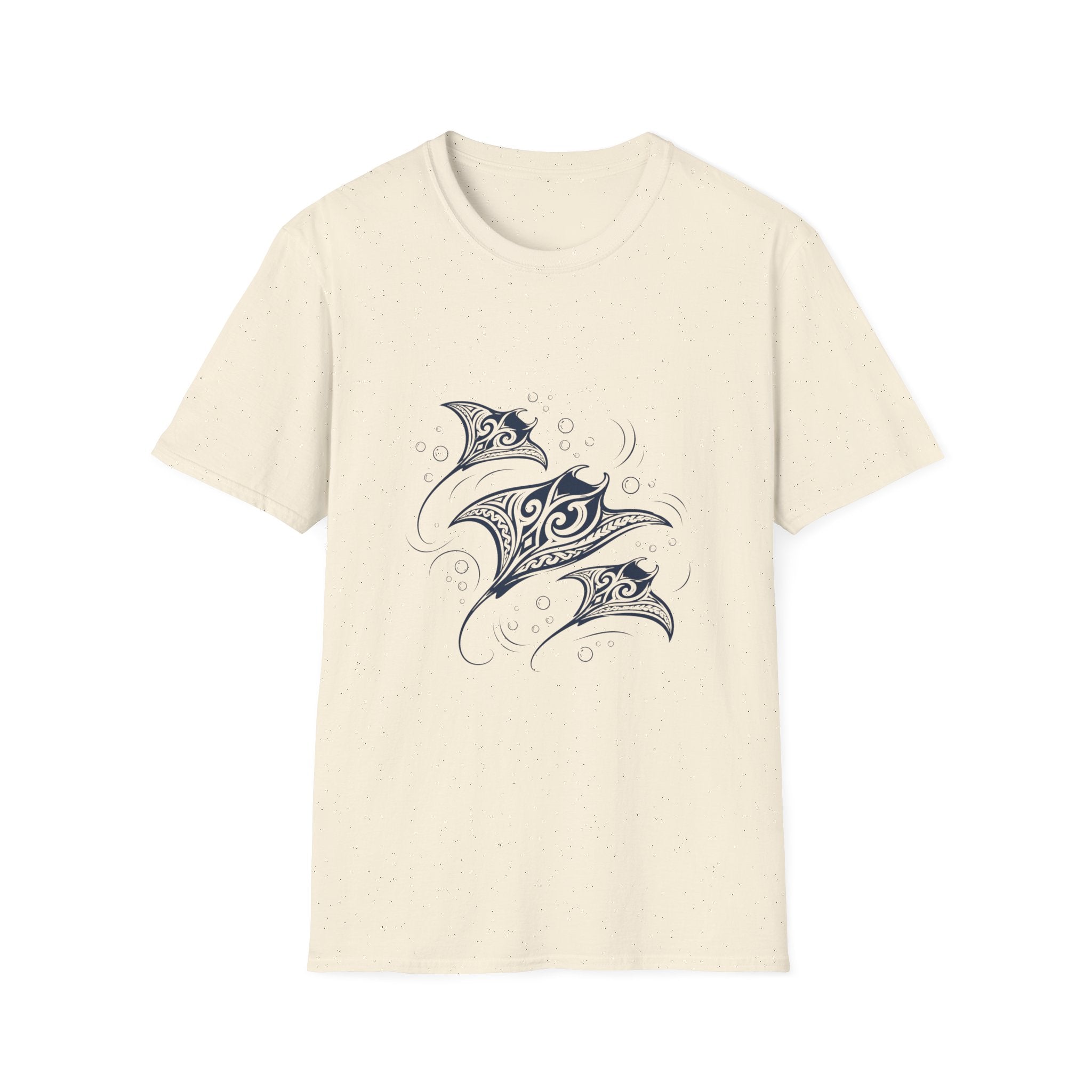 Tribal Manta Ray T-Shirt — Ocean Wave Nautical Art Tee