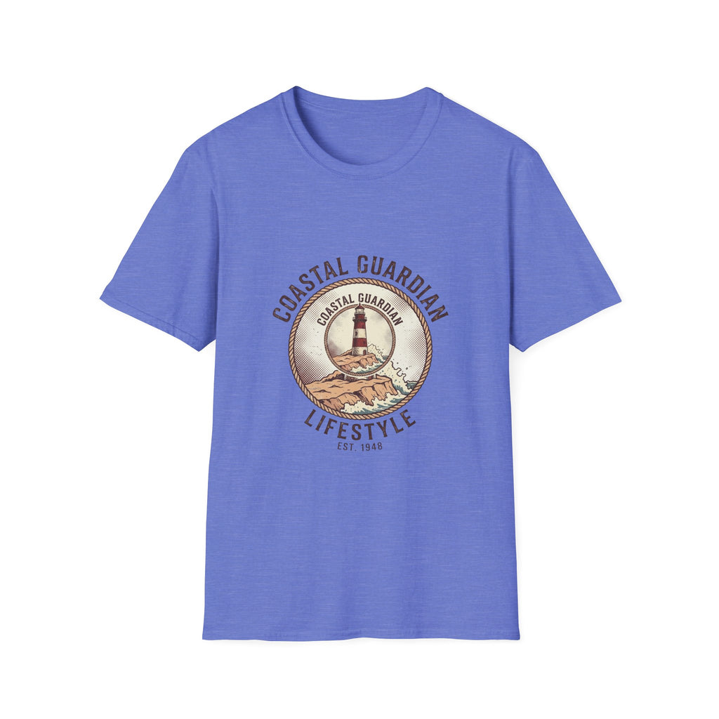 Coastal Guardian Lifestyle T-Shirt – Lighthouse Beach Vintage Graphic Tee