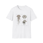 Vintage Jellyfish Illustration T-Shirt — Marine Biology Art Tee