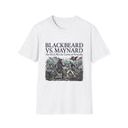 Blackbeard vs. Maynard T‑Shirt — "The Devil Met the Crown at Ocracoke" Historical Pirate Battle Tee