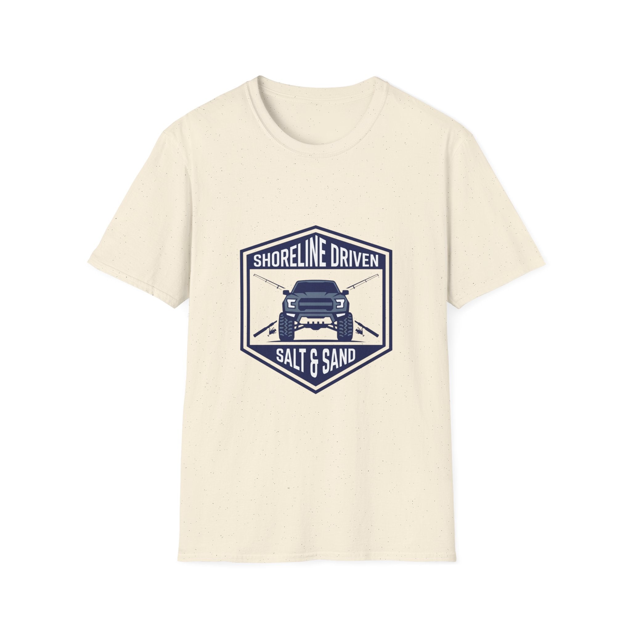 Shoreline Driven Salt & Sand T-Shirt — Coastal 4x4 Beach Adventure Tee