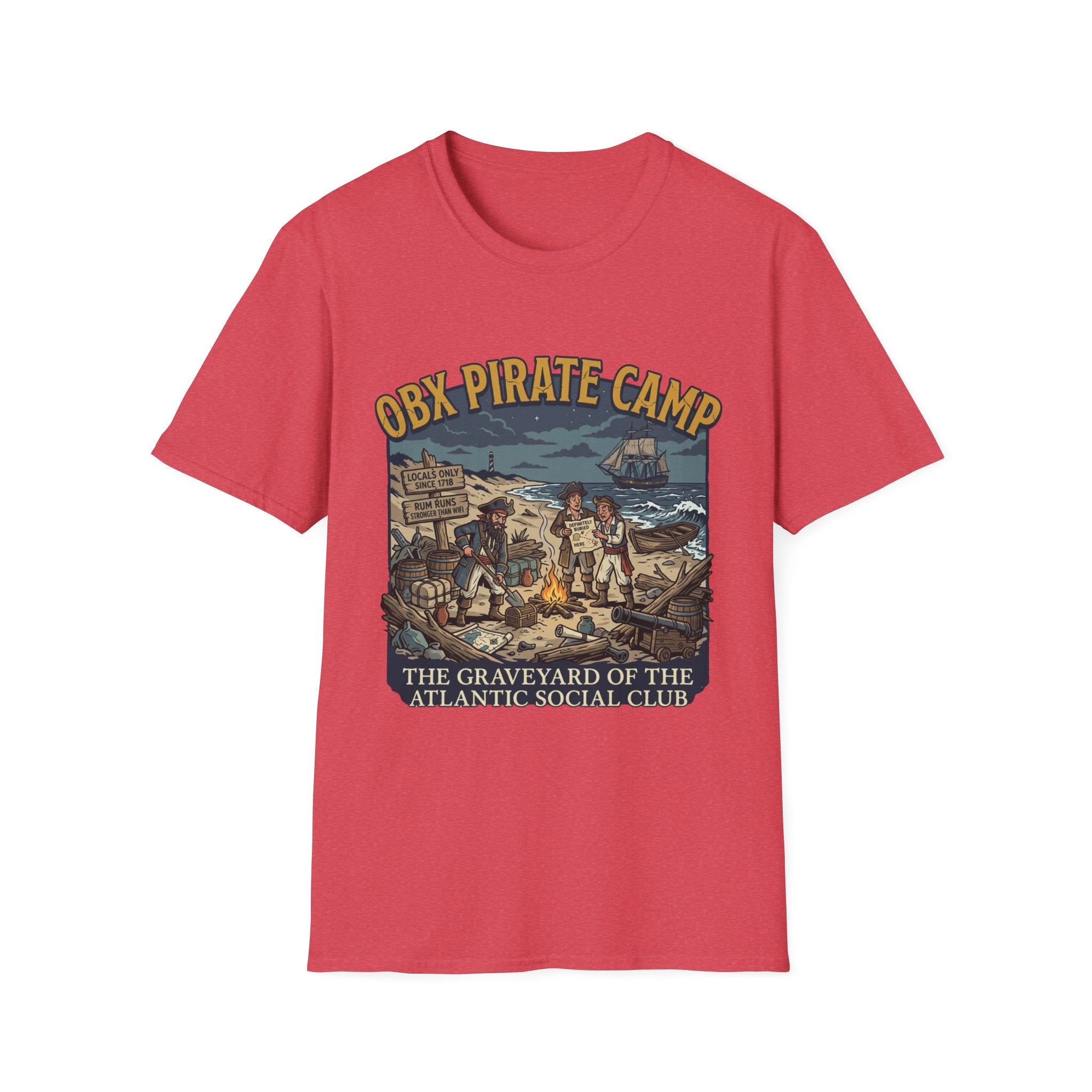 OBX Pirate Camp T-Shirt — Coastal Pirate Adventure Tee
