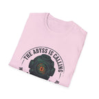 The Abyss Is Calling T-Shirt — Midnight Zone Diver Helmet Graphic Tee