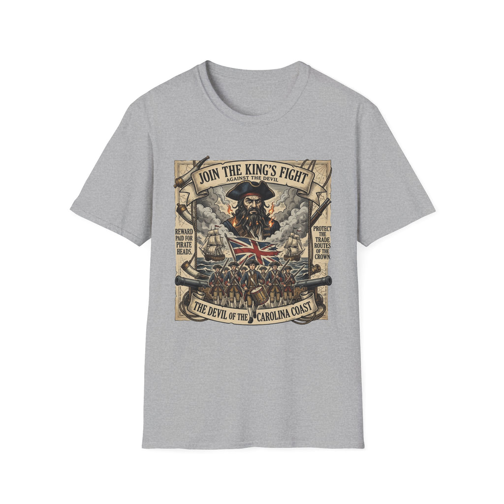 Pirate Propaganda T-Shirt — "Join the King's Fight" Vintage Nautical Design