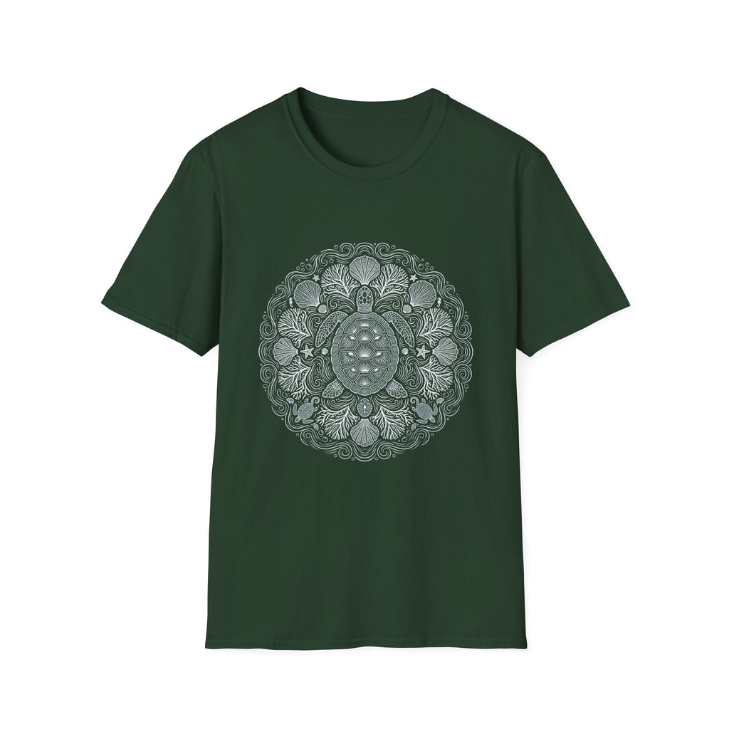 T-Shirt — Intricate Mandala Turtle Graphic Tee
