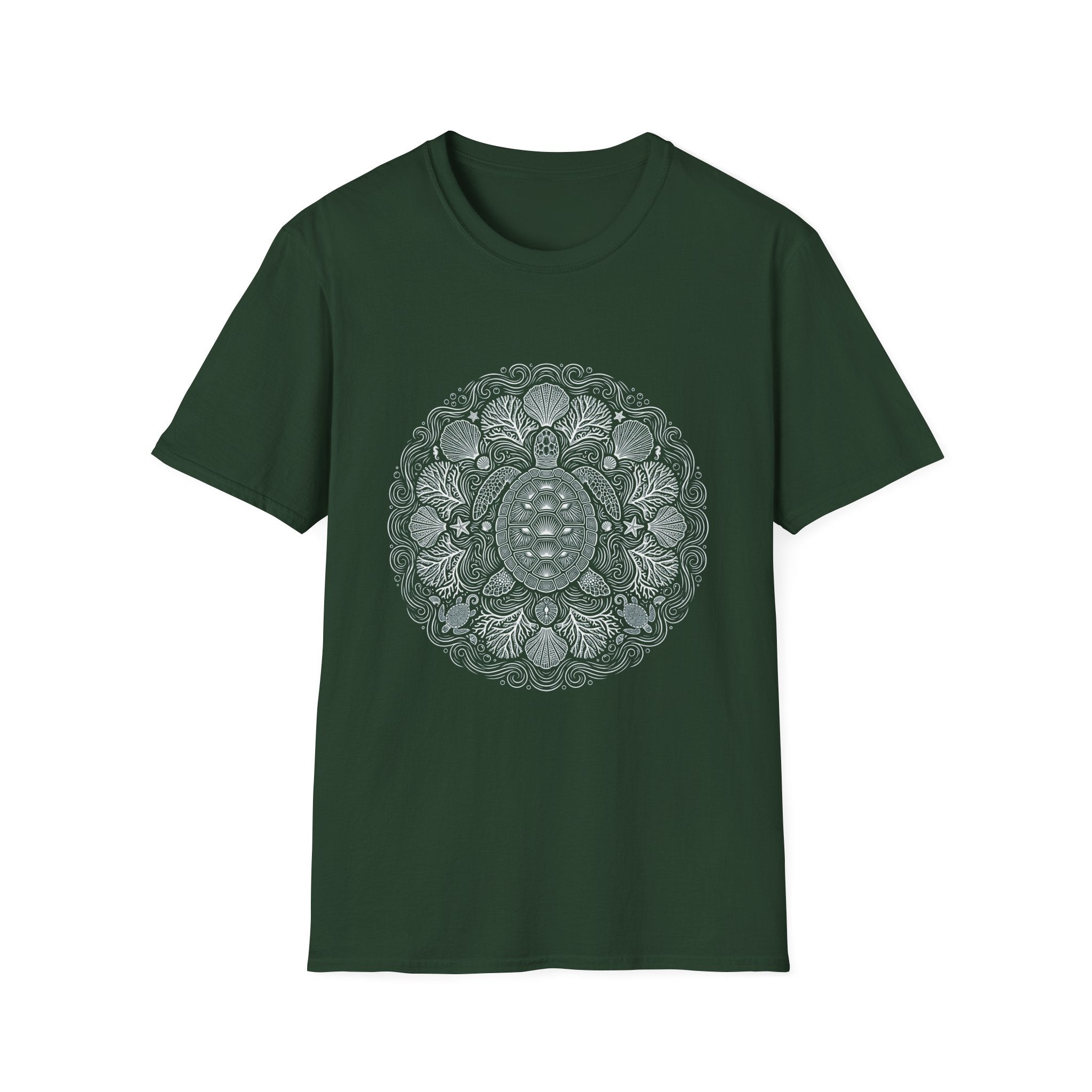 T-Shirt — Intricate Mandala Turtle Graphic Tee