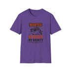 T-Shirt — "Wanted: Reward: My Dignity" Funny Fishing Cat Graphic Tee