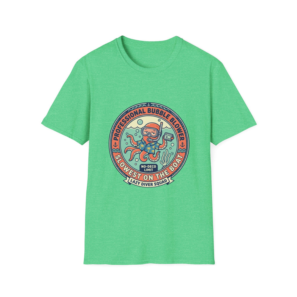 Octopus Bubble Blower T-Shirt — "Professional Bubble Blower" Retro Nautical Tee
