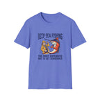 Deep Sea Fishing T-Shirt — "The Most Expensive Way to Get Sunburned" Graphic Tee