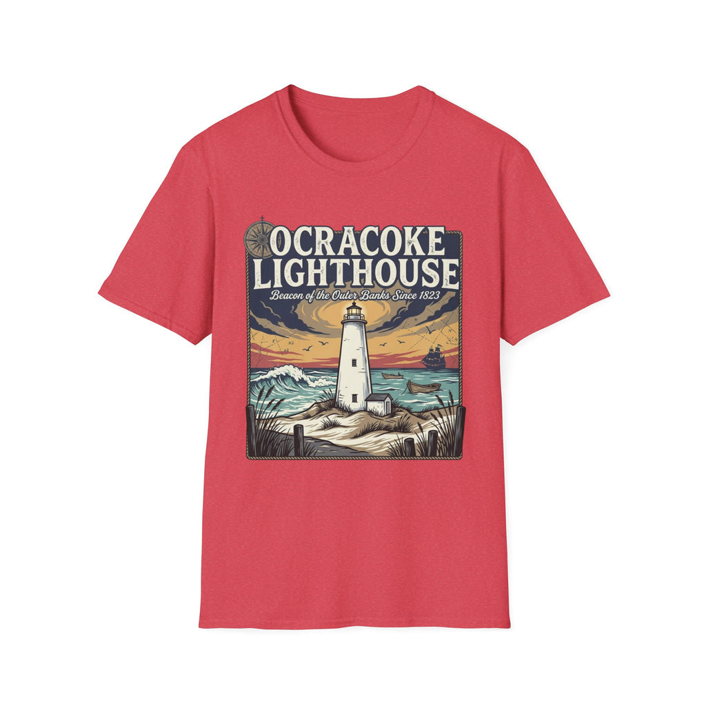 Ocracoke Lighthouse T-Shirt — Vintage Coastal Beacon Tee
