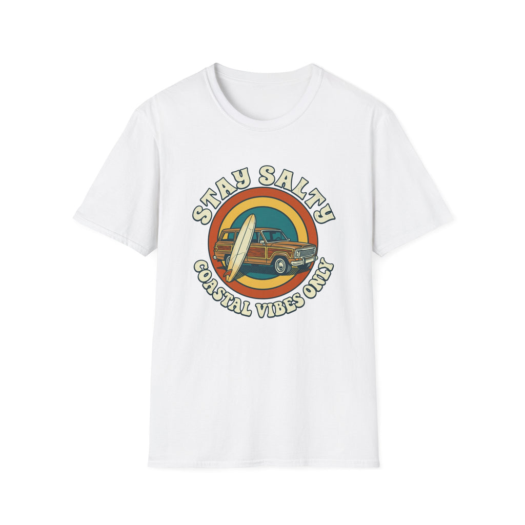 Stay Salty Surf Truck T-Shirt — Coastal Vibes Only Vintage Tee