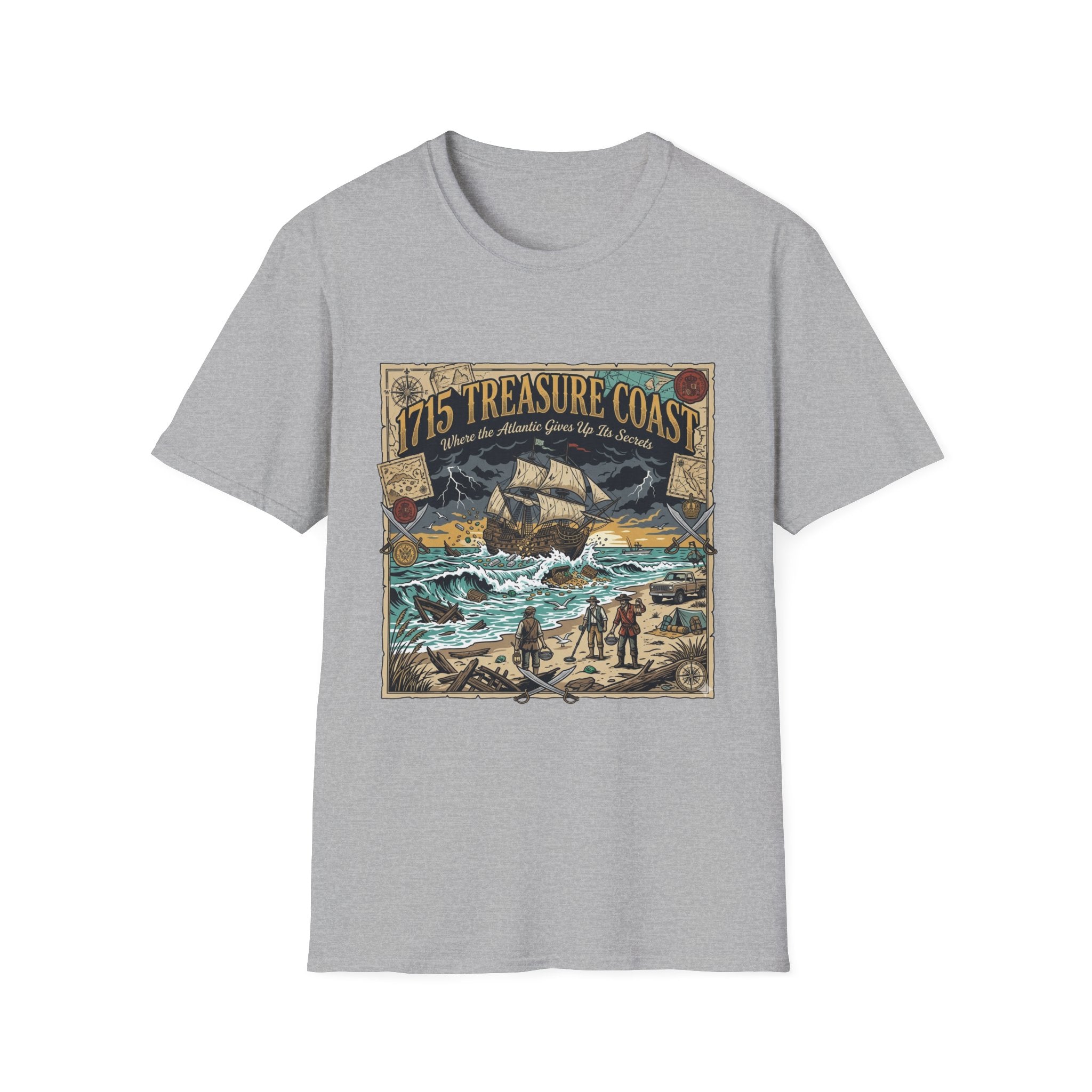 Treasure Coast 1715 Vintage Ship T-Shirt