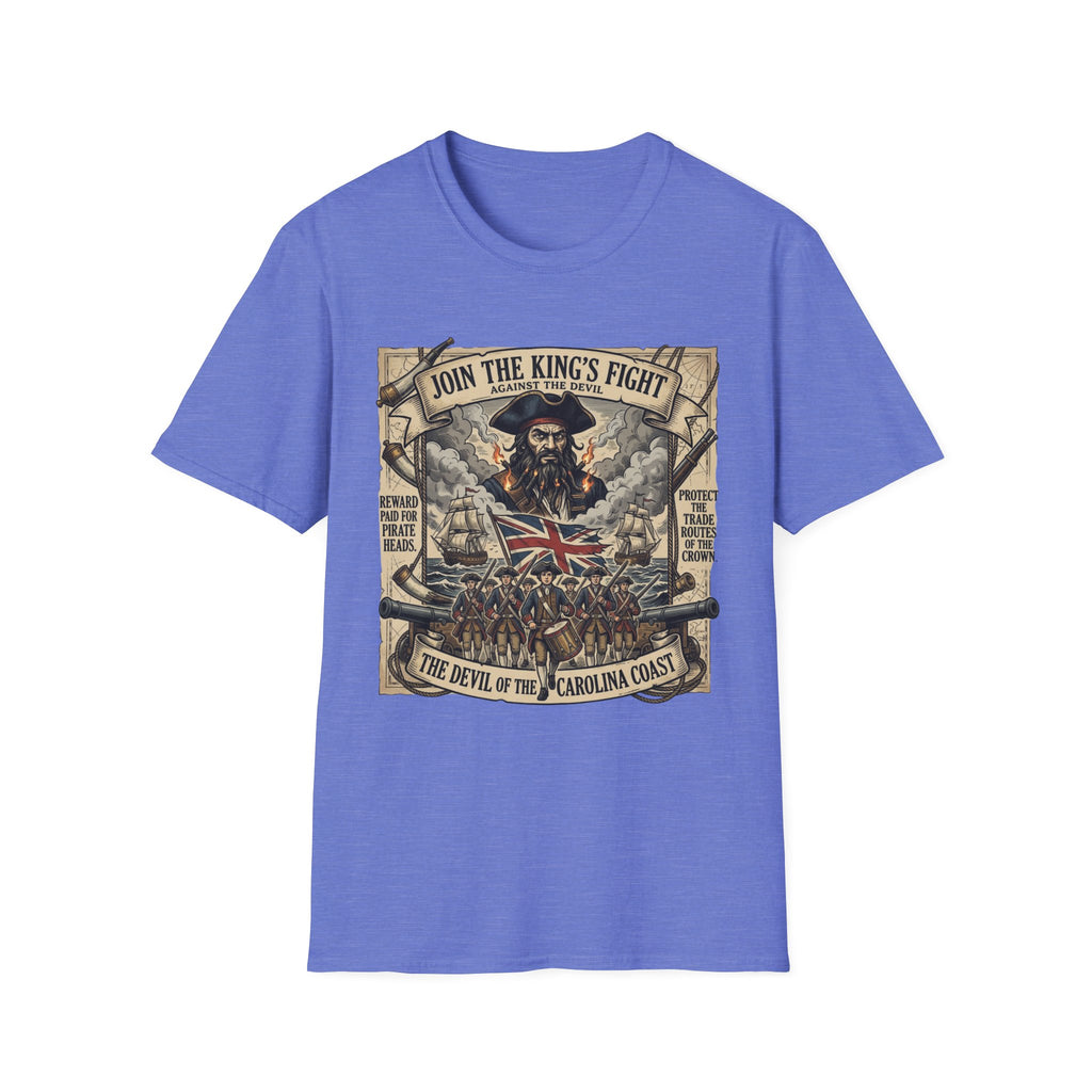 Pirate Propaganda T-Shirt — "Join the King's Fight" Vintage Nautical Design
