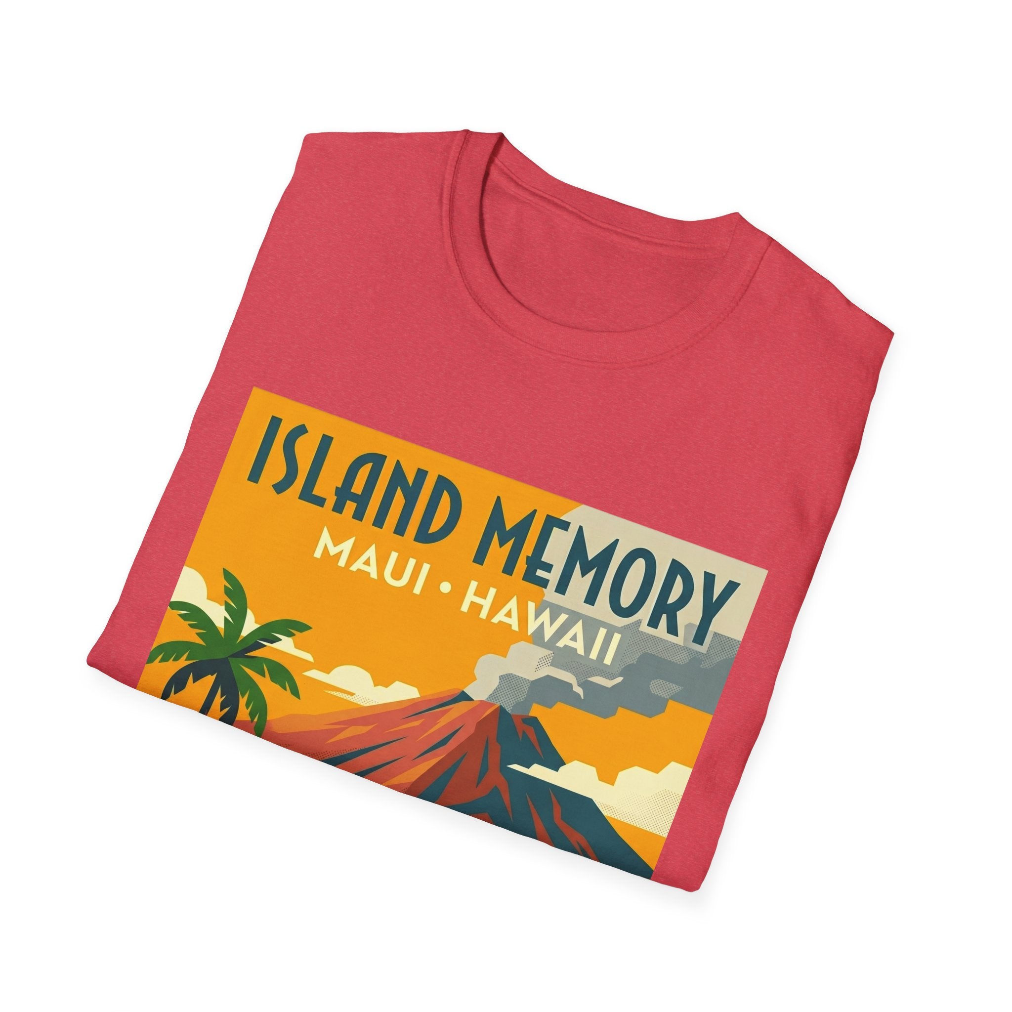 T-Shirt — Island Memory Maui Hawaii Vintage Travel Poster Design