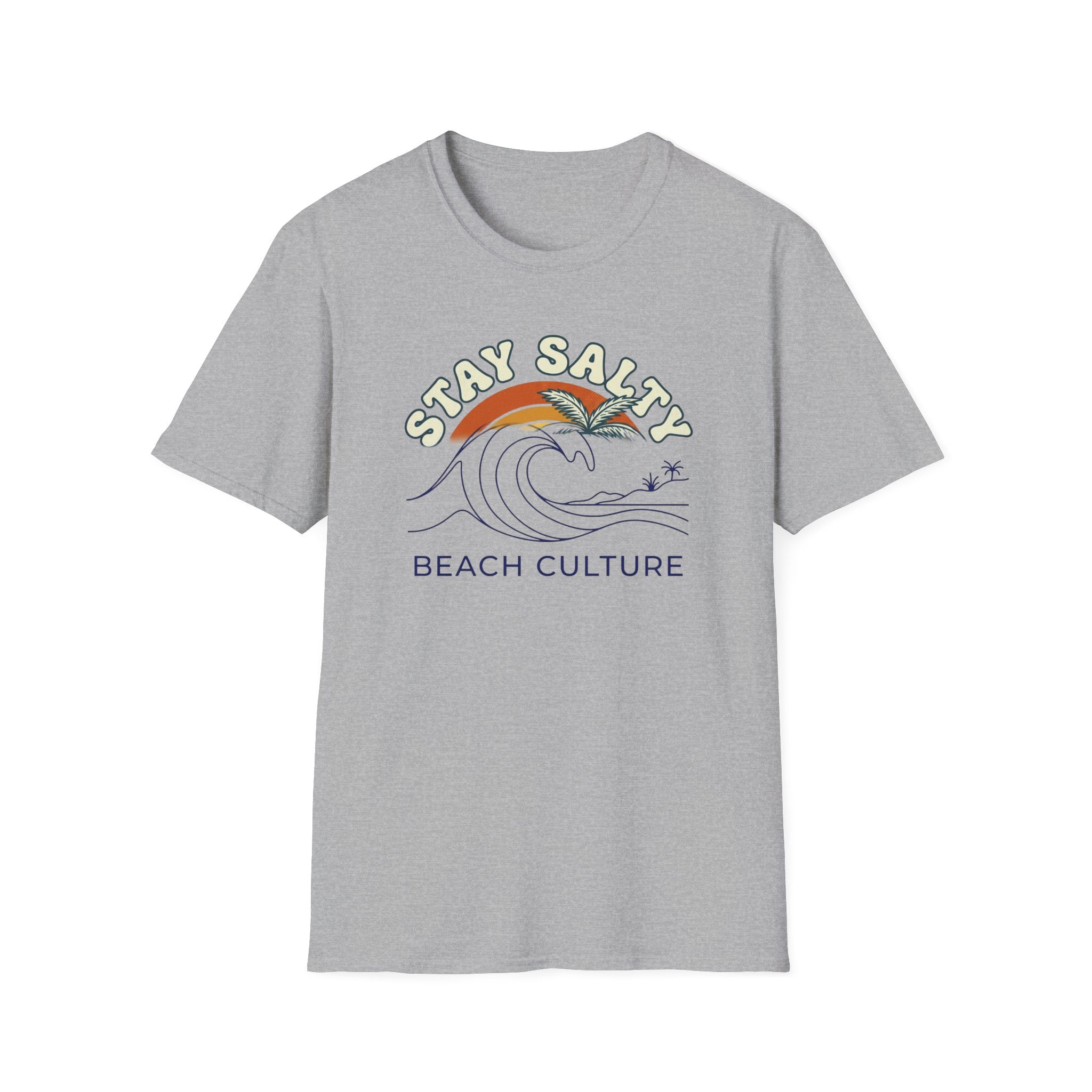 Stay Salty Beach Culture T-Shirt — Retro Wave Surf Graphic Tee