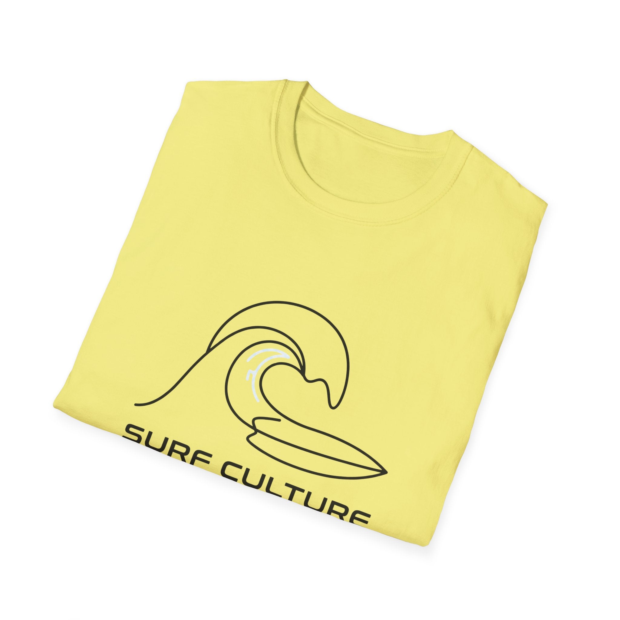 Surf Culture T-Shirt – Minimal Wave Graphic Tee